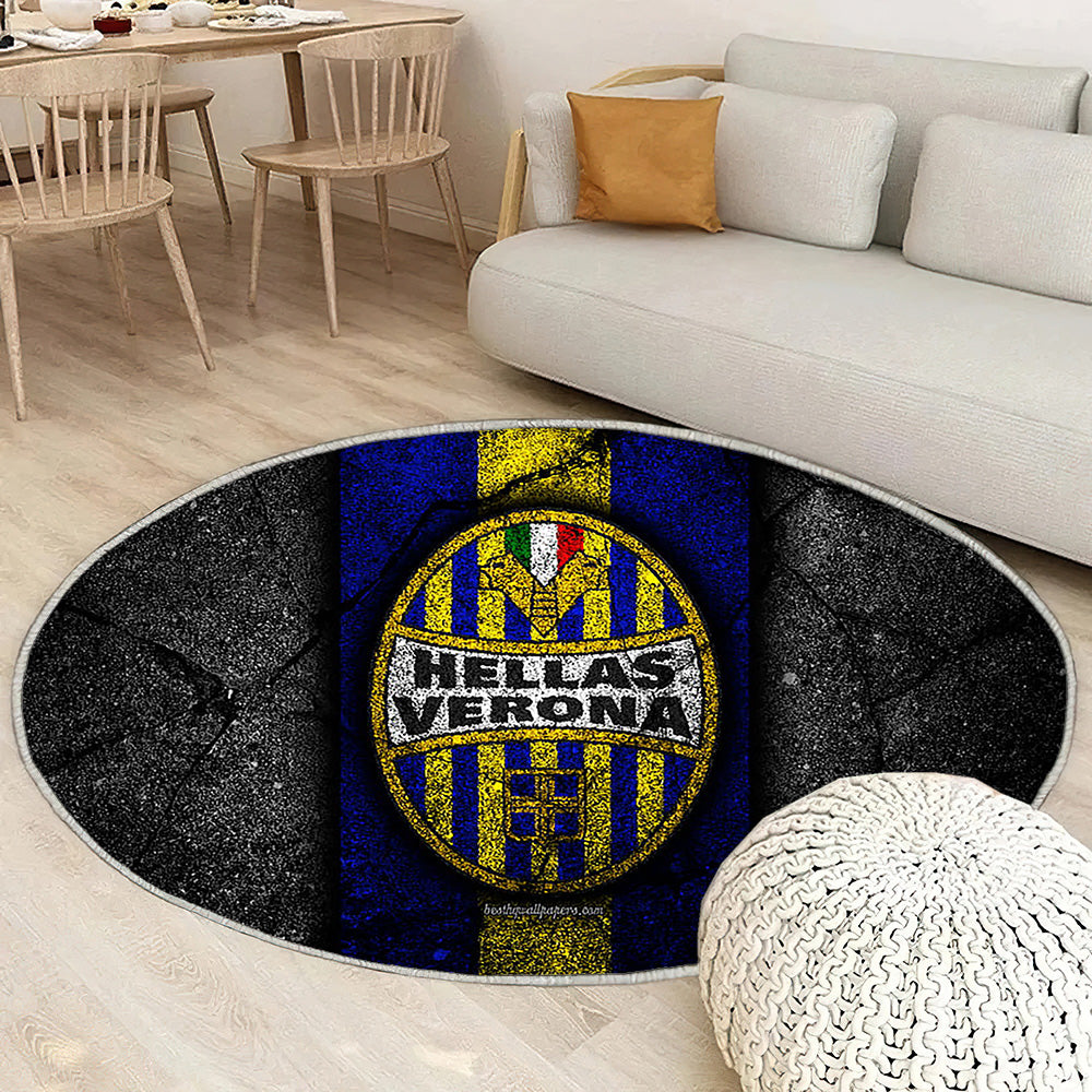 Hellas Vérone Fc Tapis Sol - Tapis De Salon, Serie B Football Tapis Art, Tapis pour la décoration de la maison