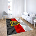 Drapeau de Reutlingen Tapis Sol - Tapis De Salon, ville allemande de Reutlingen en Allemagne Tapis Art, Tapis pour la décoration de la maison