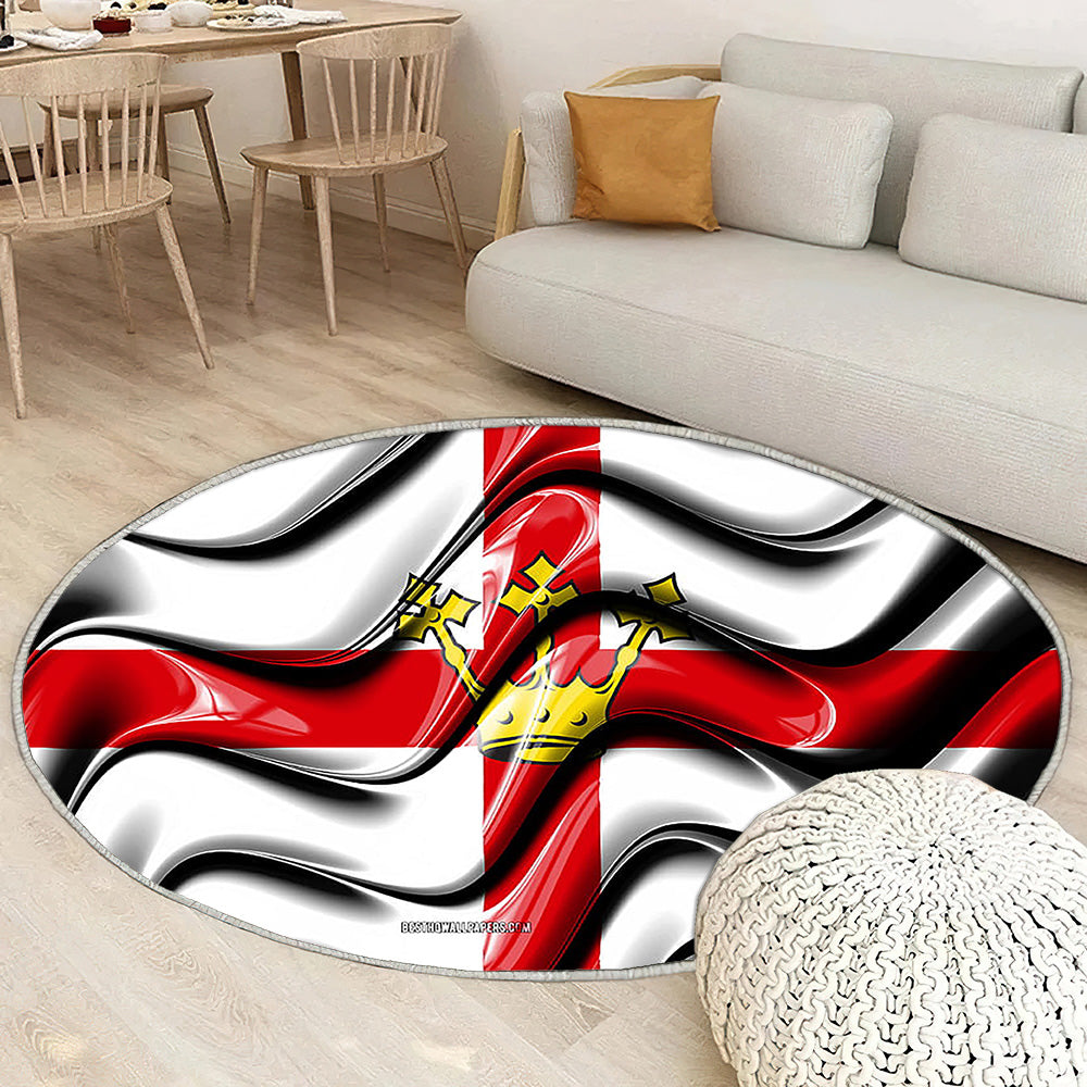 Coblence Drapeau Villes D'Allemagne Tapis Sol - Tapis De Salon, Coblence Coblence Villes Allemandes Tapis Art, Tapis pour la décoration de la maison