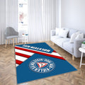 Holstein Kiel Fcbleu-Rouge Blanc Ion Kiel Tapis Sol - Tapis De Salon, Bundesliga 2 Tapis Art, Tapis pour la décoration de la maison