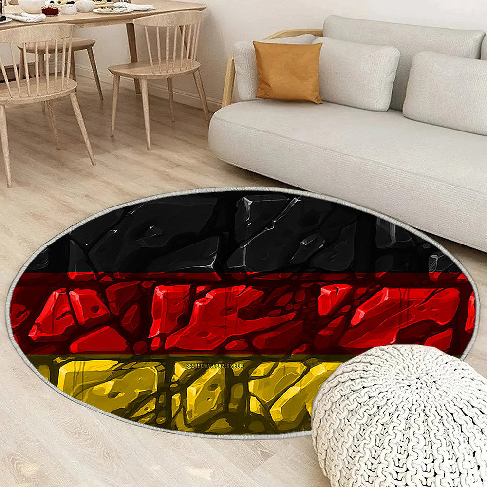 Drapeau allemand Tapis Sol - Tapis De Salon, symboles nationaux Allemagne Tapis Art, Tapis pour la décoration de la maison