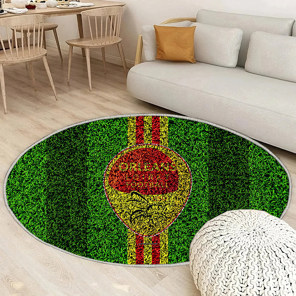 Logo Orléans Fc Tapis Sol - Tapis De Salon, Club De Football Français Jaune Rouge Tapis Art, Tapis pour la décoration de la maison