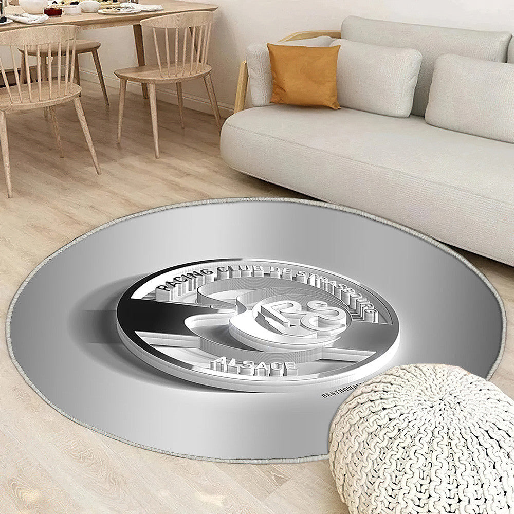 Rc Strasbourg Alsace Tapis Sol - Tapis De Salon, Football Français Tapis Art, Tapis pour la décoration de la maison