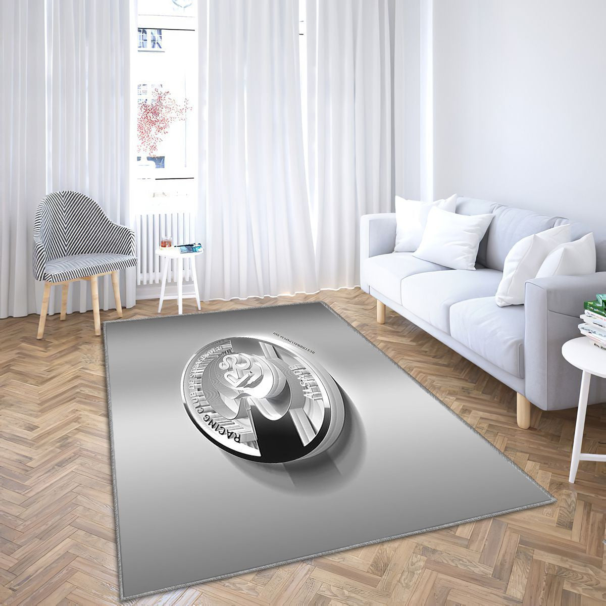 Rc Strasbourg Alsace Tapis Sol - Tapis De Salon, Football Français Tapis Art, Tapis pour la décoration de la maison