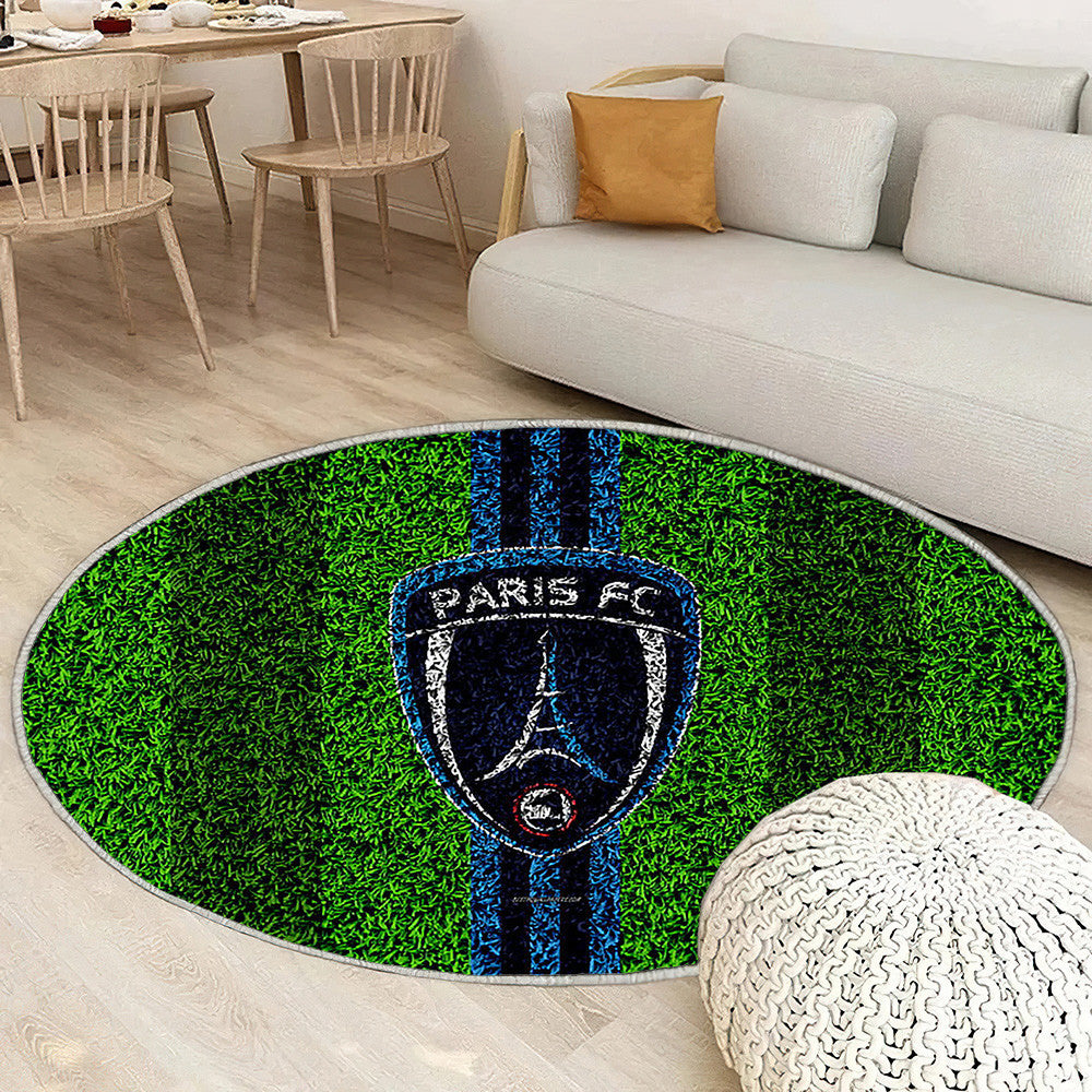Logo Paris Fc Tapis Sol - Tapis De Salon, Football Français Tapis Art, Tapis pour la décoration de la maison