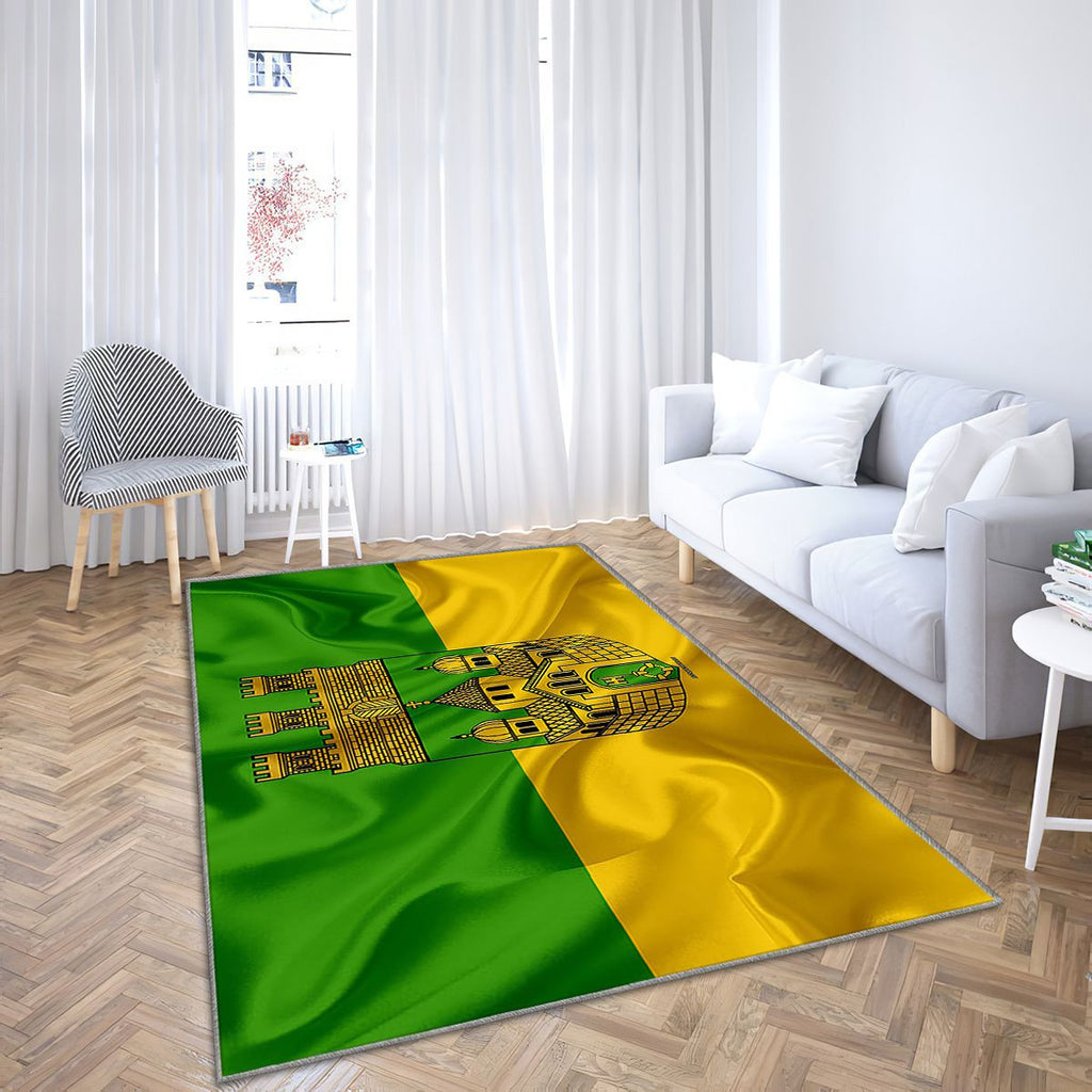 Drapeau de la ville allemande de Recklinghausen Recklinghausen Tapis Sol - Tapis De Salon, symboles de l'Allemagne Tapis Art, Tapis pour la décoration de la maison