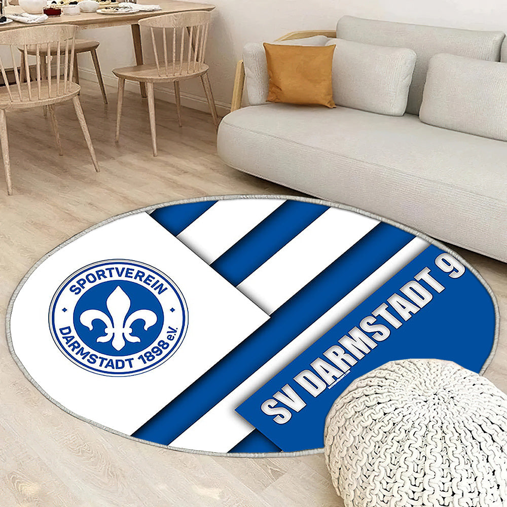 Sv Darmstadt 98Bleu Blanc Ion Darmstadt Tapis Sol - Tapis De Salon, Bundesliga 2 Tapis Art, Tapis pour la décoration de la maison