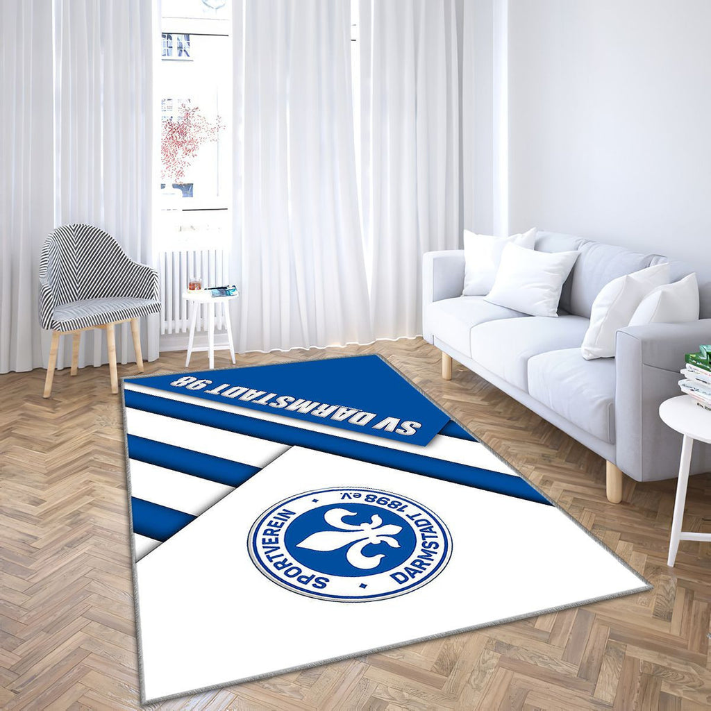 Sv Darmstadt 98Bleu Blanc Ion Darmstadt Tapis Sol - Tapis De Salon, Bundesliga 2 Tapis Art, Tapis pour la décoration de la maison