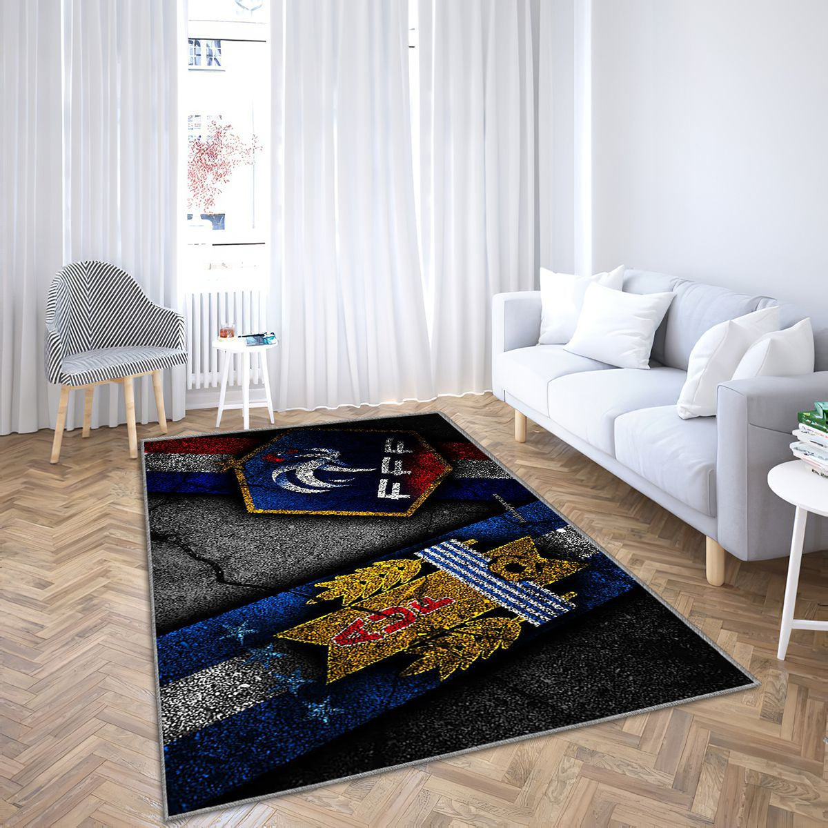 Uruguay contre France Coupe du monde de football 2018Russie Coupe du monde de football 2018 Tapis Sol - Tapis De Salon, équipe de football d'Uruguay France Tapis Art, Tapis pour la décoration de la maison