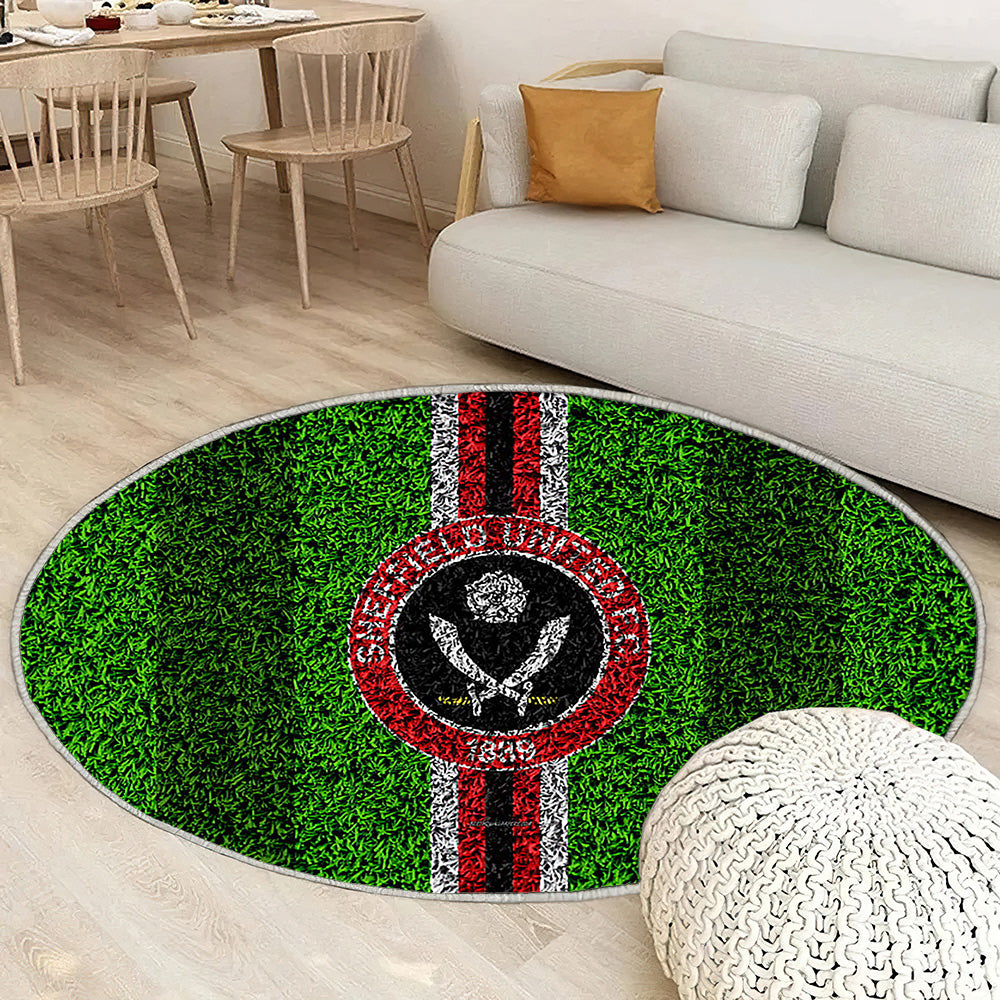 Sheffield United Fc Football LawnEnglish Football Club Rouge Blanc Sheffield Tapis Sol - Tapis De Salon, Tapis Art, Tapis pour la décoration de la maison