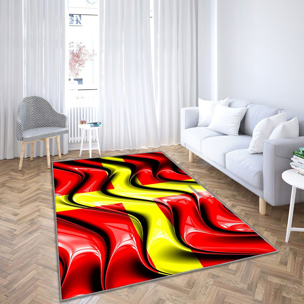 Messine Drapeau Villes D'Italie Tapis Sol - Tapis De Salon, Messine Messine Villes Italiennes Tapis Art, Tapis pour la décoration de la maison