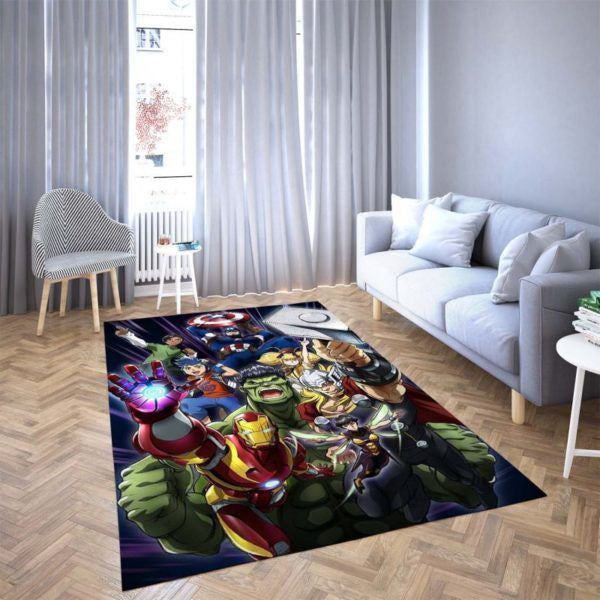 Marvel The Arvengers Ironman and Hulk Carpet